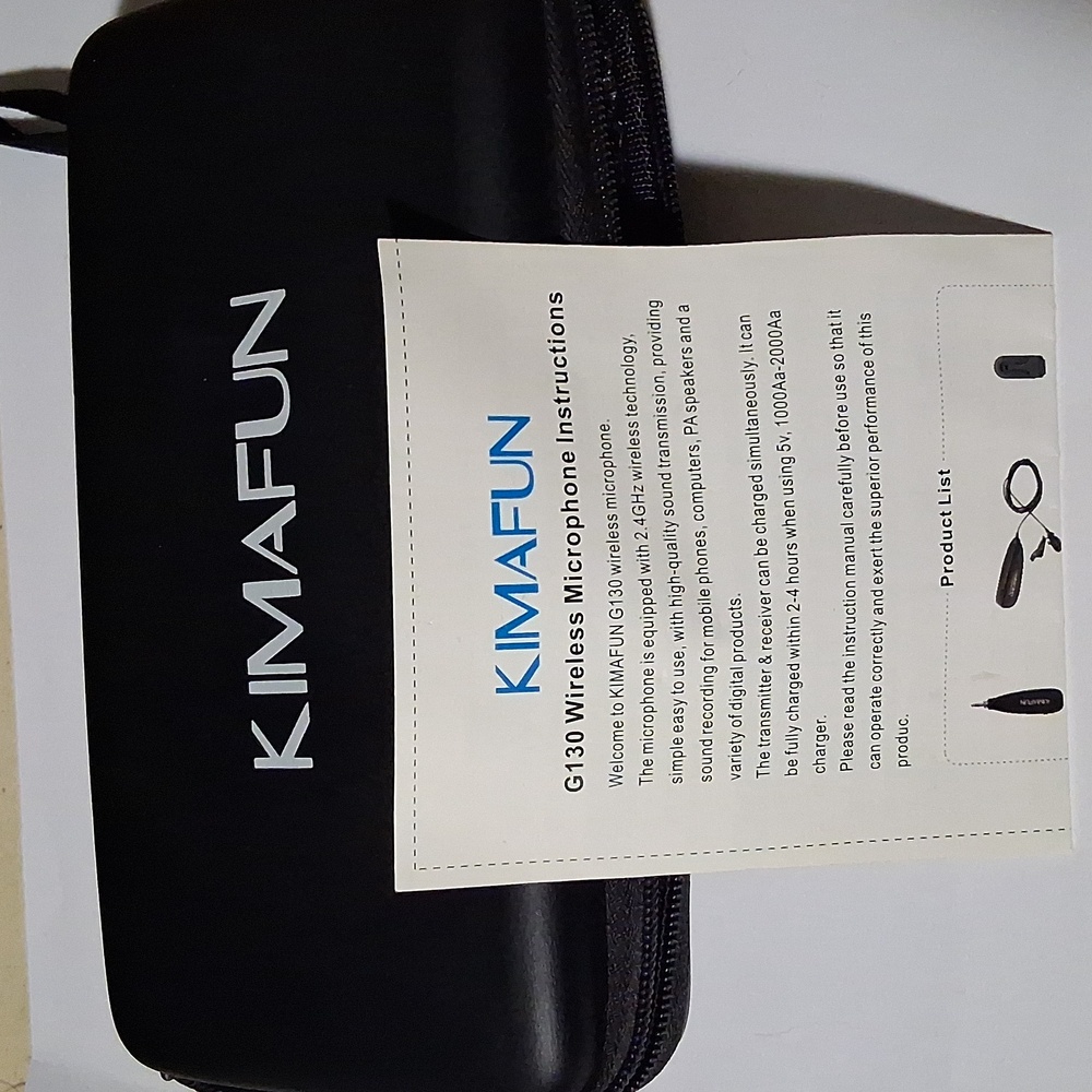 Kimafun G-130 Lavelier Wireless Microphone,2.4Ghz.